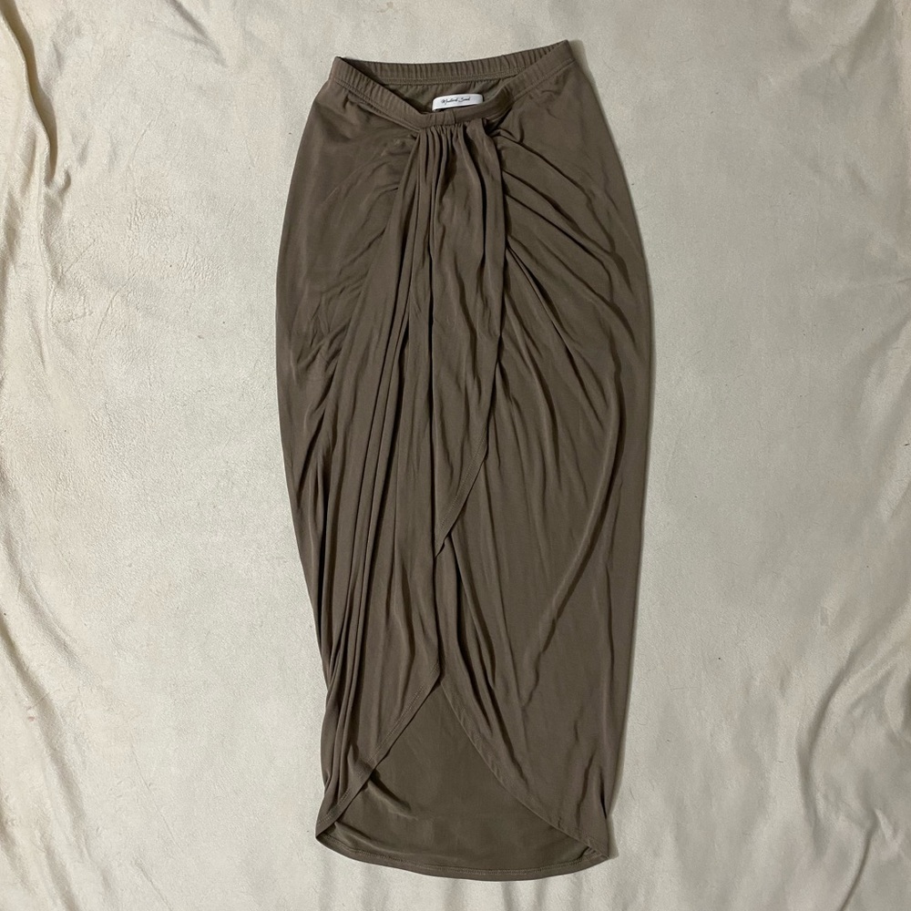Tan/Light Brown Midi Skirt - Medium